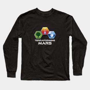 Terraforming Mars - Stacked Icons Color Long Sleeve T-Shirt